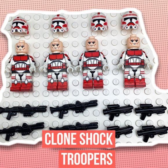Star Wars minifigures Shock Troopers Clone Coruscant Guards LOT LEGO compatible - Picture 1 of 8